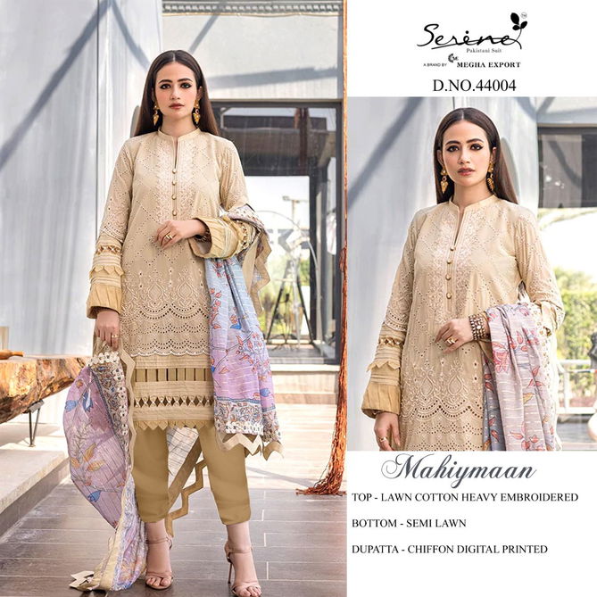 Serene Mahiymaan Latest Designer Festive Wear Cotton Pakistani Salwar Kameez Collection